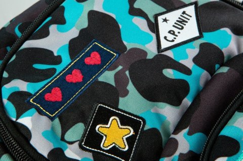 COOLPACK - DART L - PLECAK MŁODZIEZOWY - CAMO BLUE (BADGES)