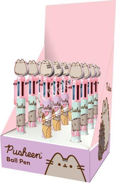 Długopis 6-kolorowy, automatyczny display 12 sztuk PUSHEEN Długopis 6-kolorowy, automatyczny display 12 sztuk PUSHEEN