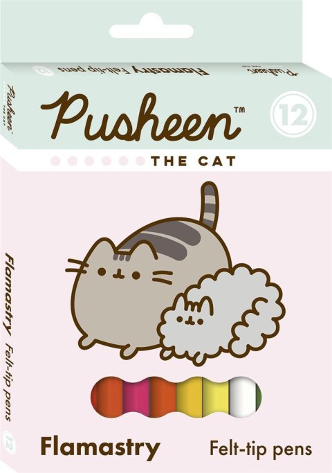 Flamastry 12 kolorów PUSHEEN Flamastry 12 kolorów PUSHEEN