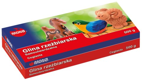 Glina rzeźbiarska samoutwardzalna ceglasta 500 g Glina rzeźbiarska samoutwardzalna ceglasta 500 g