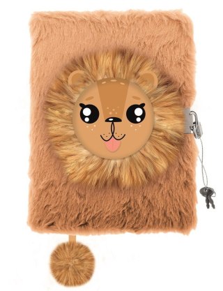 Pamiętnik z kłódką 3D "włochacz" A5 96 kartek MY LITTLE FRIEND, LION