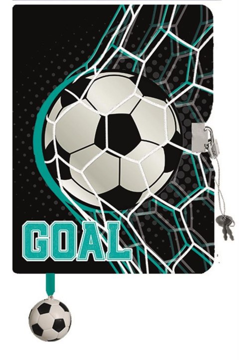 Pamiętnik z kłódką A5 96 kartek GOAL Pamiętnik z kłódką A5 96 kartek GOAL