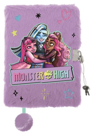 Pamiętnik z kłódką "włochacz" A5 96 kartek MONSTER HIGH