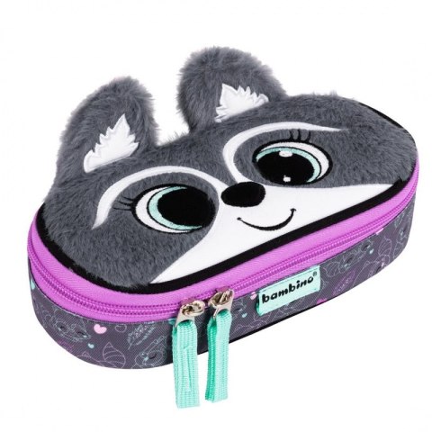 Piórnik saszetka usztywniona z wewnętrzną klapką PCL1 RACOON Piórnik saszetka usztywniona z wewnętrzną klapką PCL1 RACOON