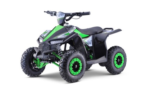 Quad HIPERFECT na akumulator Zielony 35km/h + Silnik bezszczotkowy 1000W + Koła pompowane + Regulacja siedzenia Quad HIPERFECT na akumulator Zielony 35km/h + Silnik bezszczotkowy 1000W + Koła pompowane + Regulacja siedzenia