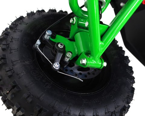 Quad HIPERFECT na akumulator Zielony 35km/h + Silnik bezszczotkowy 1000W + Koła pompowane + Regulacja siedzenia Quad HIPERFECT na akumulator Zielony 35km/h + Silnik bezszczotkowy 1000W + Koła pompowane + Regulacja siedzenia
