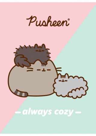 Zeszyt A5 32 kartki krata okładka laminowana 70 g/m2 PUSHEEN