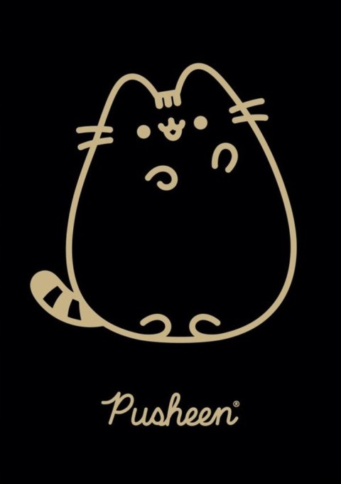 Zeszyt A5 60 kartek krata okładka laminowana 70 g/m2 PUSHEEN GOLD Zeszyt A5 60 kartek krata okładka laminowana 70 g/m2 PUSHEEN GOLD