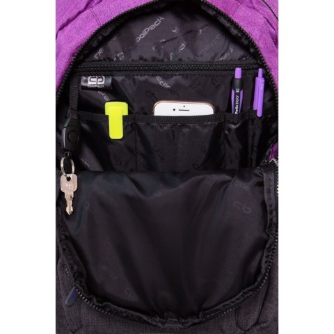 COOLPACK - AERO - PLECAK MŁODZIEŻOWY - MELANGE PURPLE COOLPACK - AERO - PLECAK MŁODZIEŻOWY - MELANGE PURPLE