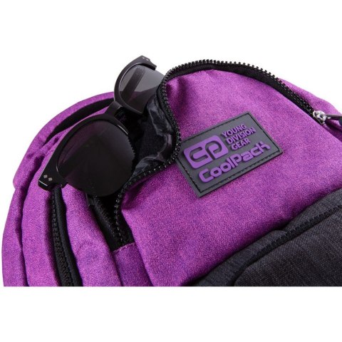COOLPACK - AERO - PLECAK MŁODZIEŻOWY - MELANGE PURPLE COOLPACK - AERO - PLECAK MŁODZIEŻOWY - MELANGE PURPLE