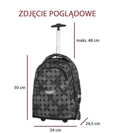 COOLPACK - RAPID - PLECAK MŁODZIEŻOWY NA KÓŁKACH - Dots - 3 Przegrody COOLPACK - RAPID - PLECAK MŁODZIEŻOWY NA KÓŁKACH - Dots - 3 Przegrody