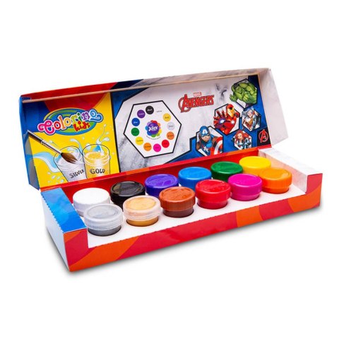 DISNEY COLORINO - FARBY PLAKATOWE 20 ML 12 KOL - AVENGERS DISNEY COLORINO - FARBY PLAKATOWE 20 ML 12 KOL - AVENGERS