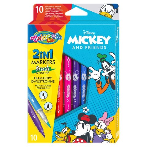 DISNEY COLORINO - FLAMASTRY DWUSTRONNE 10 KOL - MICKEY DISNEY COLORINO - FLAMASTRY DWUSTRONNE 10 KOL - MICKEY