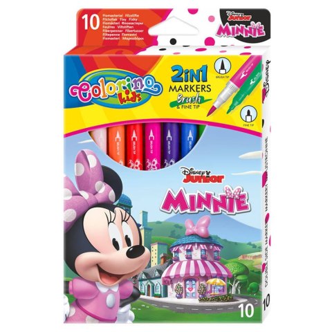 DISNEY COLORINO - FLAMASTRY DWUSTRONNE 10 KOL - MINNIE DISNEY COLORINO - FLAMASTRY DWUSTRONNE 10 KOL - MINNIE