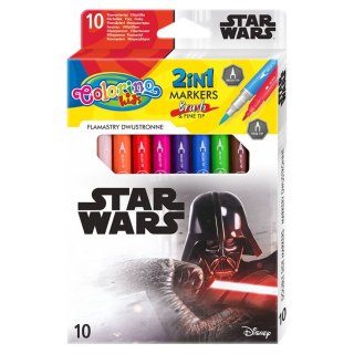DISNEY COLORINO - FLAMASTRY DWUSTRONNE 10 KOL - STAR WARS