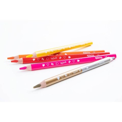 DISNEY COLORINO - KREDKI OŁÓWKOWE TRÓJKĄTNE 12 SZTUK + TEMPERÓWKA - MINNIE DISNEY COLORINO - KREDKI OŁÓWKOWE TRÓJKĄTNE 12 SZTUK + TEMPERÓWKA - MINNIE