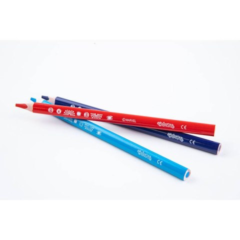 DISNEY COLORINO -KREDKI OŁÓWKOWE TRÓJKĄTNE 12 SZTUK + TEMPERÓWKA SPIDERMAN DISNEY COLORINO -KREDKI OŁÓWKOWE TRÓJKĄTNE 12 SZTUK + TEMPERÓWKA SPIDERMAN