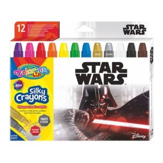 DISNEY COLORINO - KREDKI ŚWIECOWE ŻELOWE W SZTYFCIE 12 KOL - STAR WARS