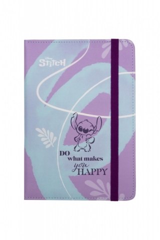 DISNEY FASHION - NOTES A5 / 80 K. LINIA Z GUMKĄ - WZÓR 3 - STITCH PASTEL