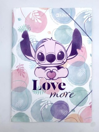 DISNEY FASHION - TECZKA PP A3 Z GUMKĄ - STITCH PASTEL