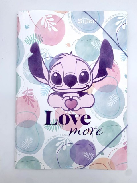 DISNEY FASHION - TECZKA PP A3 Z GUMKĄ - STITCH PASTEL DISNEY FASHION - TECZKA PP A3 Z GUMKĄ - STITCH PASTEL