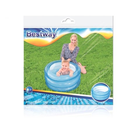 Dmuchany Basen dla dzieci 2+ Brodzik Niebieski 70x30cm BESTWAY Dmuchany Basen dla dzieci 2+ Brodzik Niebieski 70x30cm BESTWAY