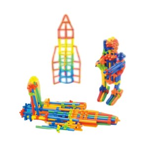 Zestaw Fluorescencyjne Słomki Konstrukcyjne 3D Kreatywne Budowanie