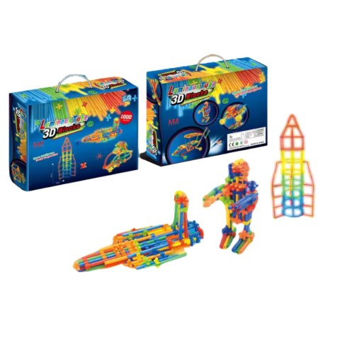 Zestaw Fluorescencyjne Słomki Konstrukcyjne 3D Kreatywne Budowanie Zestaw Fluorescencyjne Słomki Konstrukcyjne 3D Kreatywne Budowanie