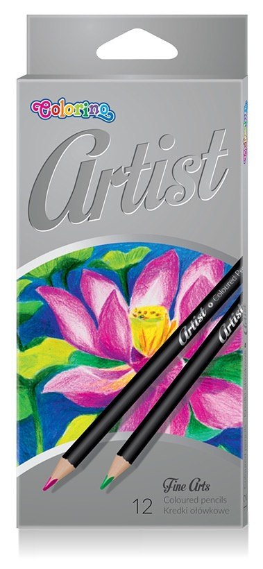 Colorino artist kredki ołówkowe okrągłe 12 kolorów dla dziecka do szkoły Colorino artist kredki ołówkowe okrągłe 12 kolorów dla dziecka do szkoły