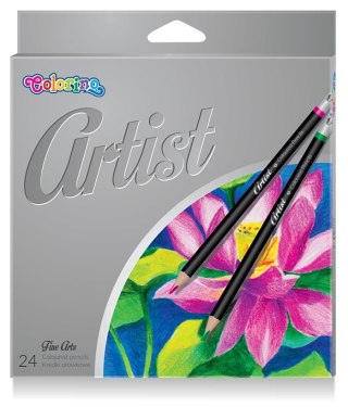 Colorino artist kredki ołówkowe okrągłe 24 kolory dla dziecka do szkoły