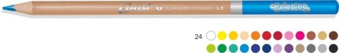 Colorino artist kredki ołówkowe okrągłe 24 kolory metalowe pudełko Colorino artist kredki ołówkowe okrągłe 24 kolory metalowe pudełko