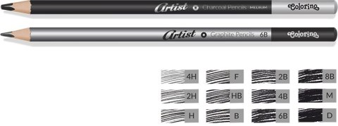 Colorino artist zestaw do rysowania 12 szt metalowe pudeł do szkicu Colorino artist zestaw do rysowania 12 szt metalowe pudeł do szkicu