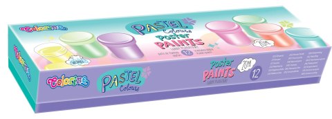 Colorino pastel farby plakatowe colorino 20 ml 12 kolorów pastelowych Colorino pastel farby plakatowe colorino 20 ml 12 kolorów pastelowych