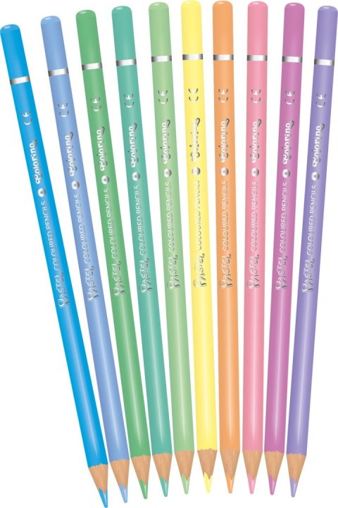 Colorino pastel kredki ołówkowe okrągłe 10 kolorów Colorino pastel kredki ołówkowe okrągłe 10 kolorów