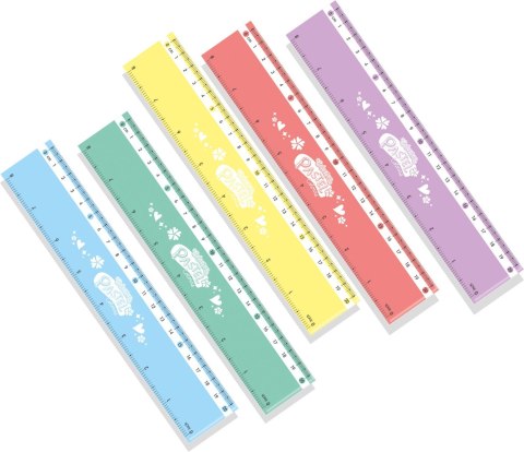 Colorino pastel linijka 20 cm mix kolor 1 sztuka pastelowe Colorino pastel linijka 20 cm mix kolor 1 sztuka pastelowe