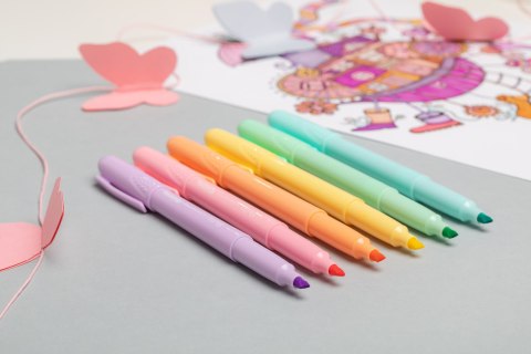 Colorino pastel zakreślacze 6 kolorów Colorino pastel zakreślacze 6 kolorów