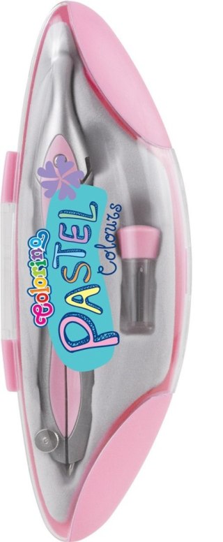 Cyrkiel z grafitową końcówką zestaw 2 elementy pastel colorino mix kolorów