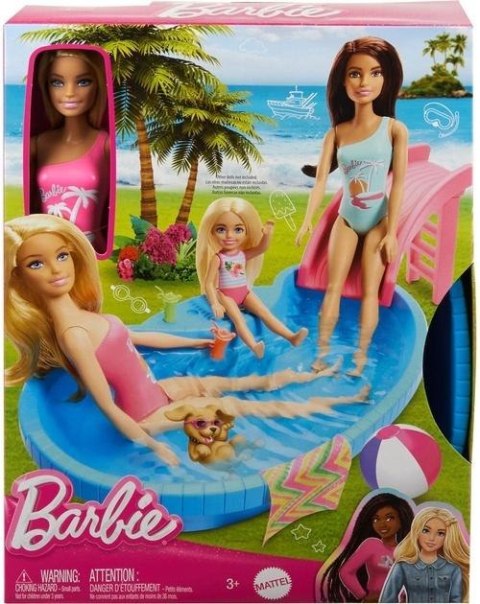 Barbie Basen z lalką i akcesoriami Barbie Basen z lalką i akcesoriami