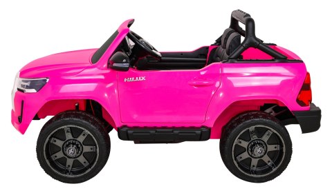 Toyota Hilux na akumulator dla dzieci Różowy + Napęd 4x4 + Pilot + 2 bagażniki + Radio MP3 + LED