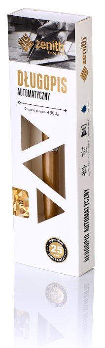 Długopis automatyczny metalowy 0,8 mm ZENITH 60 ELEGANCE złoty w etui Długopis automatyczny metalowy 0,8 mm ZENITH 60 ELEGANCE złoty w etui