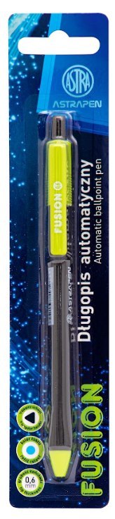 Długopis automatyczny trójkątny 0,6 mm ASTRAPEN Fusion - 1 szt. blister