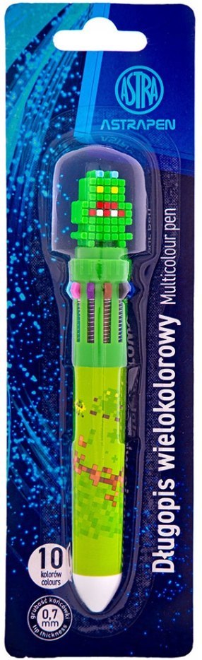Długopis automatyczny wielokolorowy 10w1 0,7mm - Pixel One - 1 szt. blister