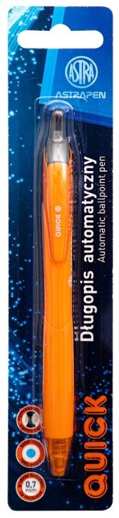Długopis automatyczny z gumowym uchwytem 0,7 mm ASTRAPEN Quick - 1 szt Długopis automatyczny z gumowym uchwytem 0,7 mm ASTRAPEN Quick - 1 szt