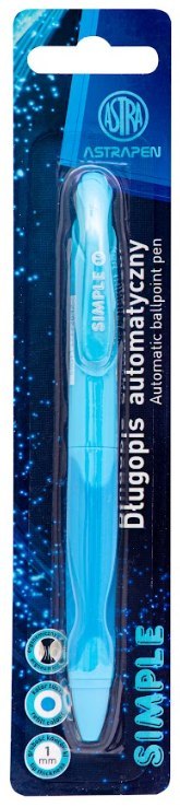 Długopis automatyczny z gumowym uchwytem 1,0mm ASTRAPEN Simple 1 szt Długopis automatyczny z gumowym uchwytem 1,0mm ASTRAPEN Simple 1 szt