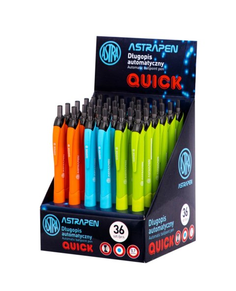 Długopis automatyczny z gumowym uchwytem ASTRAPEN Quick - 1 szt
