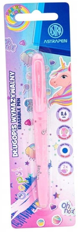 Długopis wymazywalny 0,6 mm ASTRAPEN Oops! Unicorn - 1 szt. blister
