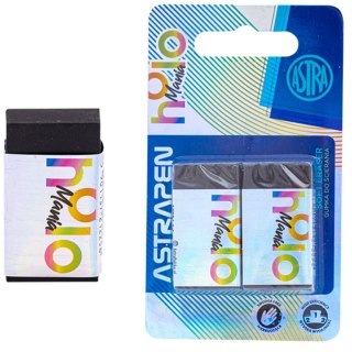 Gumka czarna ASTRAPEN HOLOmania - 2 szt. blister