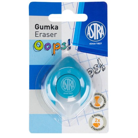 Gumka dwustronna do długopisów i ołówków ASTRAPEN OOPS! 1 szt.blister Gumka dwustronna do długopisów i ołówków ASTRAPEN OOPS! 1 szt.blister