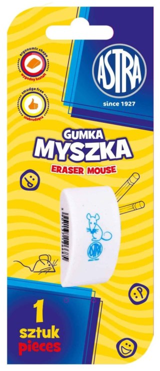 Gumka myszka ASTRA - 1 szt. blister
