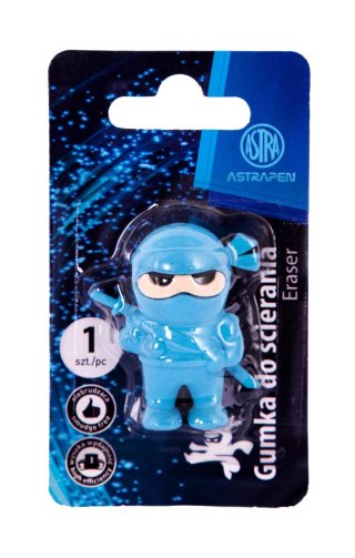 Gumka ołówkowa w kształcie Ninja ASTRAPEN - 1 szt. blister